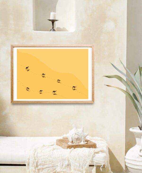 Original Art Print - Camels and Desert - Image 2