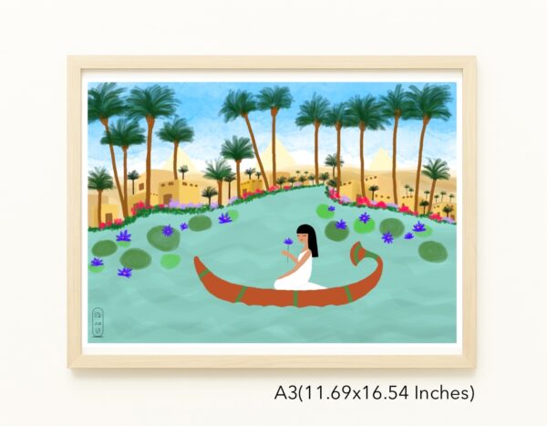 Original Art Print - A Boat Trip on the Nile River - Image 4