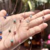 Boho Style Ultra Thin Necklace - Stainless Steel Necklace/Kyanite/Aquamarine/Turquoise/Rubellite/Amethyst - Image 6