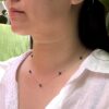 Boho Style Ultra Thin Necklace - Stainless Steel Necklace/Kyanite/Aquamarine/Turquoise/Rubellite/Amethyst - Image 12