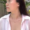 Boho Style Ultra Thin Necklace - Stainless Steel Necklace/Kyanite/Aquamarine/Turquoise/Rubellite/Amethyst - Image 3