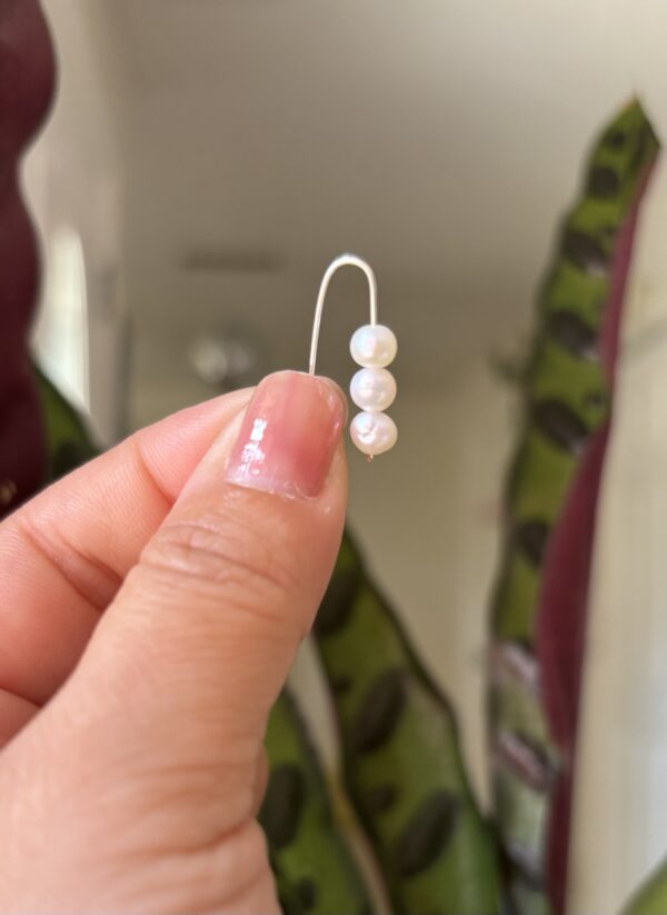 Handmade Sterling Silver + Gemstone Earrings/Modern Simple Design - Image 13