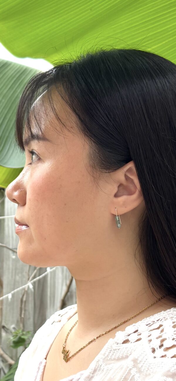 Handmade Sterling Silver + Gemstone Earrings/Modern Simple Design - Image 15