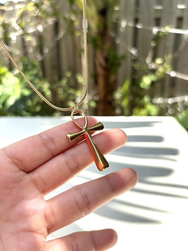 Boho/Egyptian Style Necklace - Ankh Cross/Necklace for Her and Him - Image 3