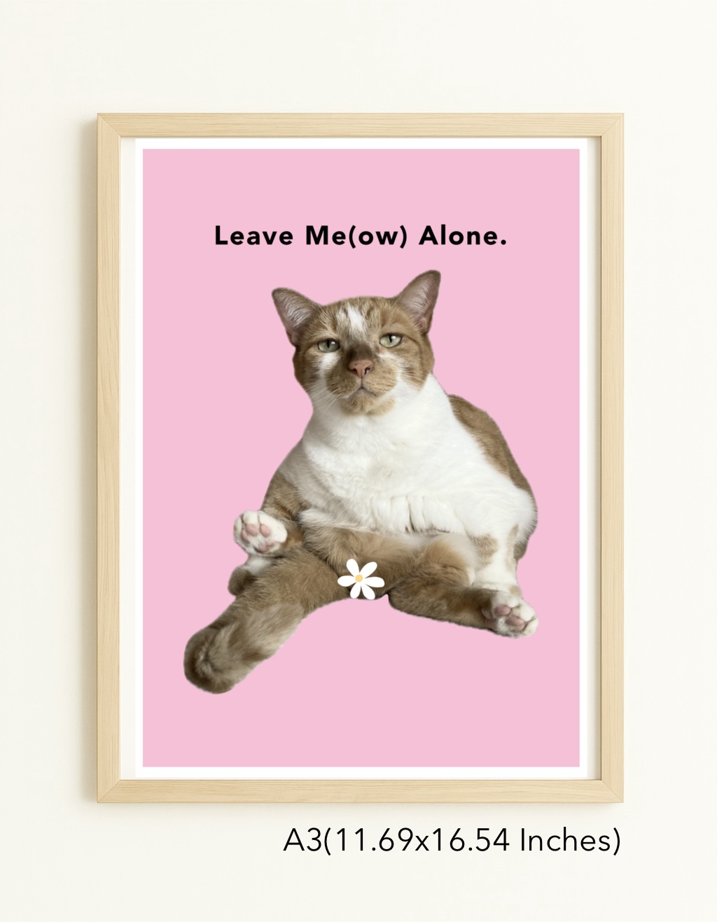 Original Art Print - Statement Car Art/ Leave Meow Alone - Image 2