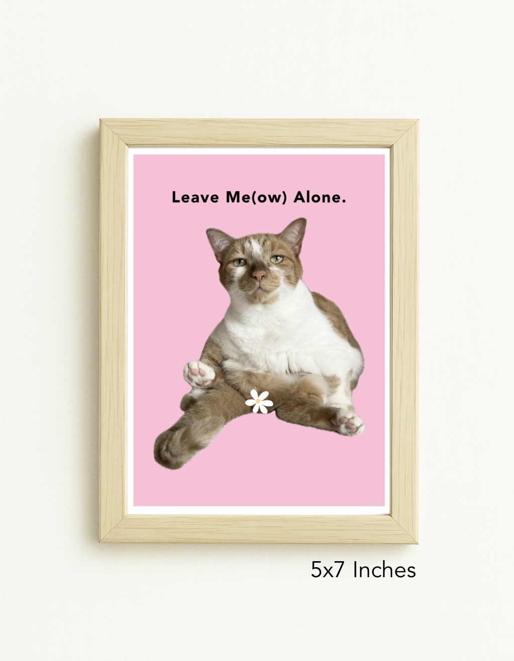 Original Art Print - Statement Car Art/ Leave Meow Alone - Image 4