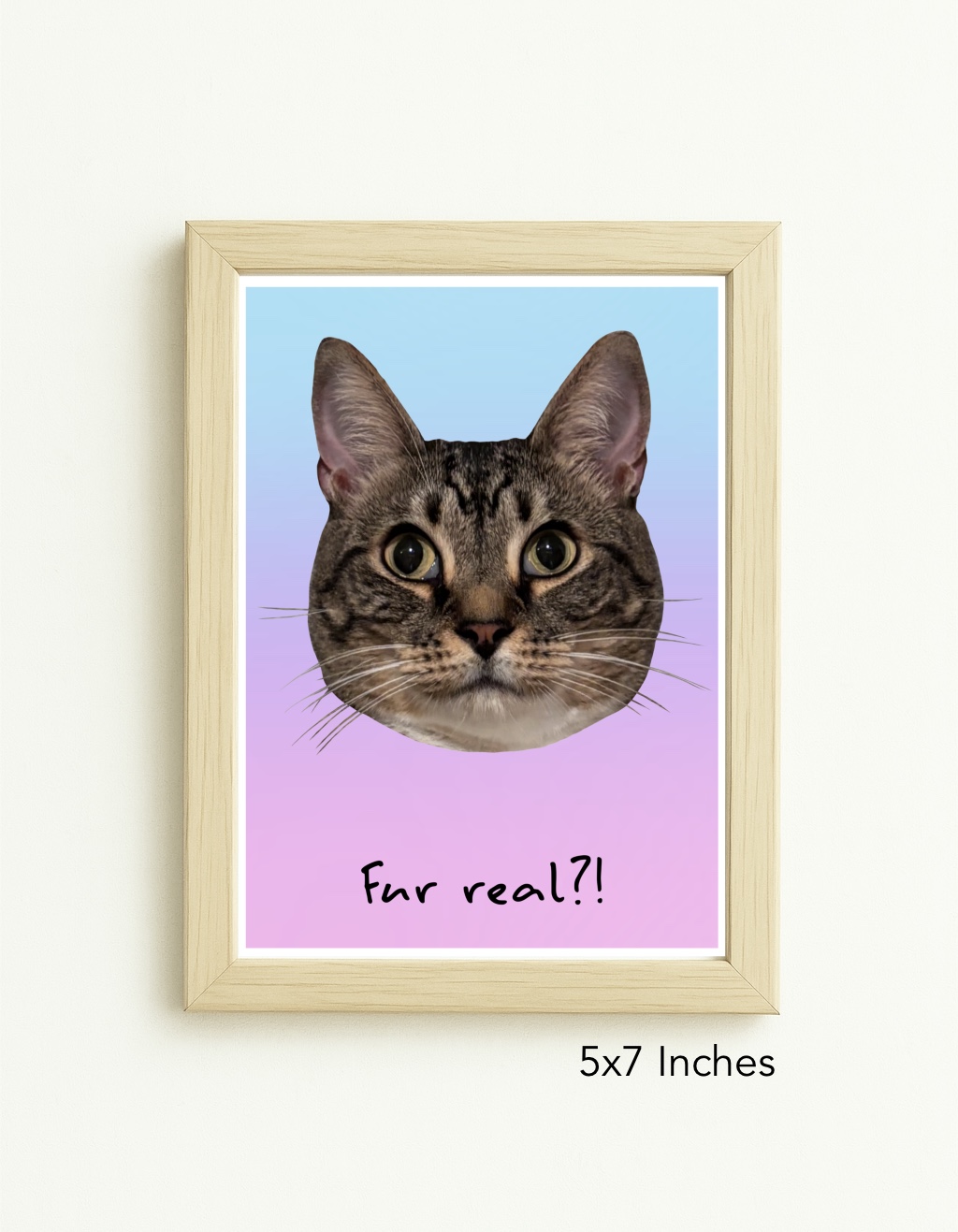 Original Art Print - Statement Cat Artwork/Fur Real? - Image 4
