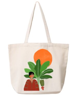 Canvas Bag - Banana Tree and Sunset